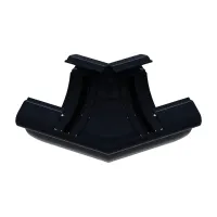 Угол желоба универсальный 135° GLC PVC 152/100, Антрацит, RAL 9005