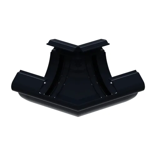 Угол желоба универсальный 135° GLC PVC 152/100, Антрацит, RAL 9005