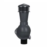Вентиляционные выходы неизолированные Wirplast K48, D110 для металлочерепицы, RAL 7024, графит