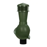 Вентиляционные выходы неизолированные Wirplast K48, D110 для металлочерепицы, RAL 6020, зеленый
