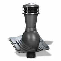 Вентиляционный выход Wirplast K25, D110 универсальный неизол. RAL 7024, графит