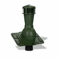Вентиляционный выход Wirplast K25, D110 универсальный неизол. RAL 6020, зеленый