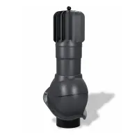 Вентиляционный выход Wirplast TP-53, D150 роторный неизол. для металлочерепицы RAL 7024, графит