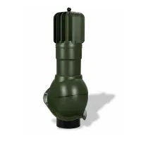 Вентиляционный выход Wirplast TP-53, D150 роторный неизол. для металлочерепицы RAL 6020, зеленый