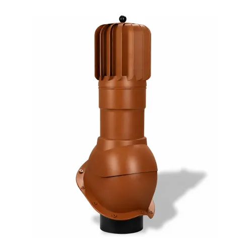 Вентиляционный выход Wirplast TP-53, D150 роторный неизол. для металлочерепицы RAL 8003, медный