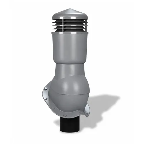Вентиляционные выходы Wirplast K49, D110 изолированные для металлочерепицы, RAL 7046, cерый