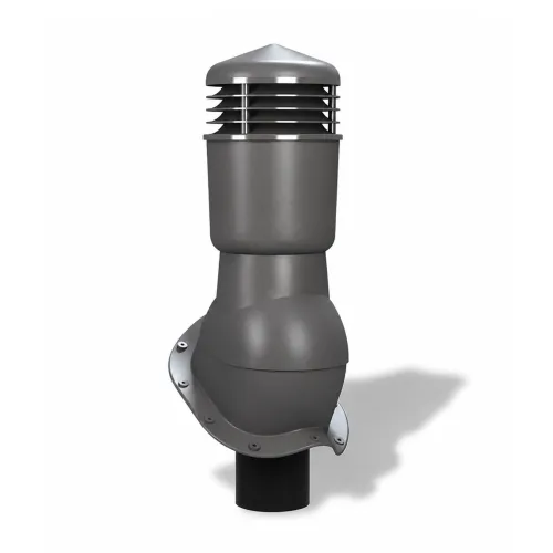 Вентиляционные выходы Wirplast K49, D110 изолированные для металлочерепицы, RAL 7024, графит