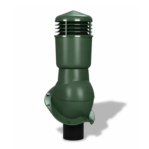 Вентиляционные выходы Wirplast K49, D110 изолированные для металлочерепицы, RAL 6020, зеленый