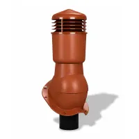Вентиляционные выходы Wirplast K49, D110 изолированные для металлочерепицы, RAL 8004, терракот