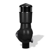 Вентиляционные выходы Wirplast K49, D110 изолированные для металлочерепицы, RAL 9005, черный