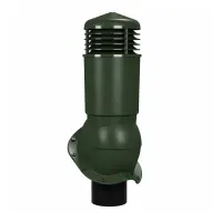 Вентиляционный выход Wirplast K95, D125/110 изолированный для металлочерепицы, RAL 6020, зеленый