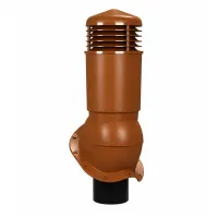Вентиляционный выход Wirplast K95, D125/110 изолированный для металлочерепицы, RAL 8003, медный