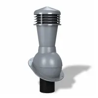 Вентиляционный выход Wirplast К23, D110 неизол. для гибкой черепицы RAL 7046, серый