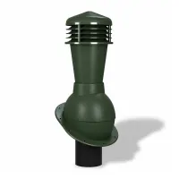 Вентиляционный выход Wirplast К23, D110 неизол. для гибкой черепицы RAL 6020, зеленый