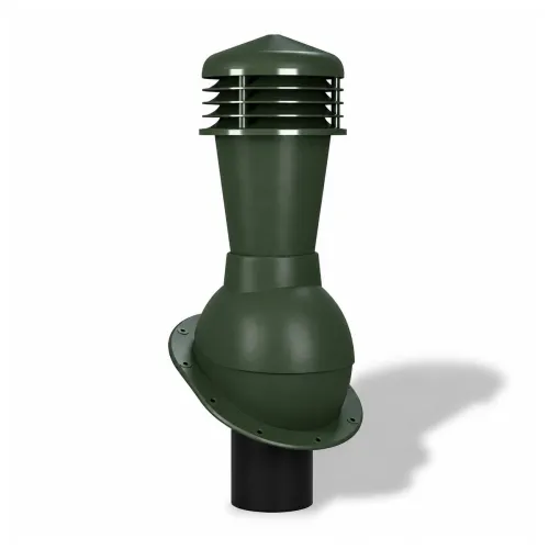 Вентиляционный выход Wirplast К23, D110 неизол. для гибкой черепицы RAL 6020, зеленый