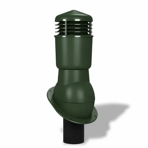 Вентиляционный выход Wirplast К24, D110 изол. для гибкой черепицы RAL 6020, зеленый