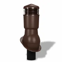 Вентиляционный выход Wirplast К24, D110 изол. для гибкой черепицы RAL 8017, коричневый