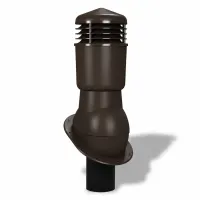 Вентиляционный выход Wirplast К24, D110 изол. для гибкой черепицы RAL 8019, темно-коричневый