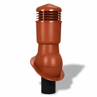 Вентиляционный выход Wirplast К24, D110 изол. для гибкой черепицы RAL 8004, терракот