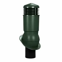 Вентиляционный выход Wirplast К89, D125/110 изол. для гибкой черепицы RAL 6020, зеленый
