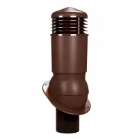 Вентиляционный выход Wirplast К89, D125/110 изол. для гибкой черепицы RAL 8017, коричневый