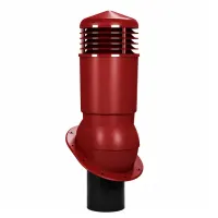 Вентиляционный выход Wirplast К89, D125/110 изол. для гибкой черепицы RAL 3009, красный
