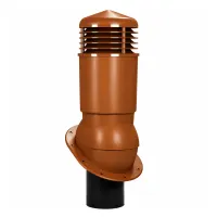 Вентиляционный выход Wirplast К89, D125/110 изол. для гибкой черепицы RAL 8003, медный