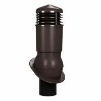 Вентиляционный выход Wirplast К89, D125/110 изол. для гибкой черепицы RAL 8019, темно-коричневый