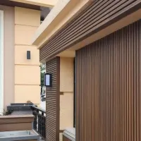 Реечная стеновая панель CM Wall Teak (Тик) ДПК, 26х219х4000мм