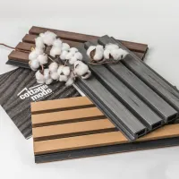 Реечная стеновая панель CM Wall Stone Grey (Стоун грей) ДПК, 26х219х4000мм