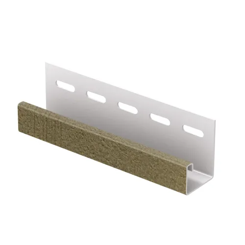 J-планка U-Plast Stone House S-Lock Ригельный кирпич латунь