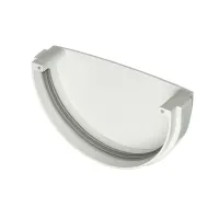 Заглушка желоба металл KAZPROM D300 RAL 9003