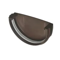 Заглушка желоба металл KAZPROM D300 RAL 8017