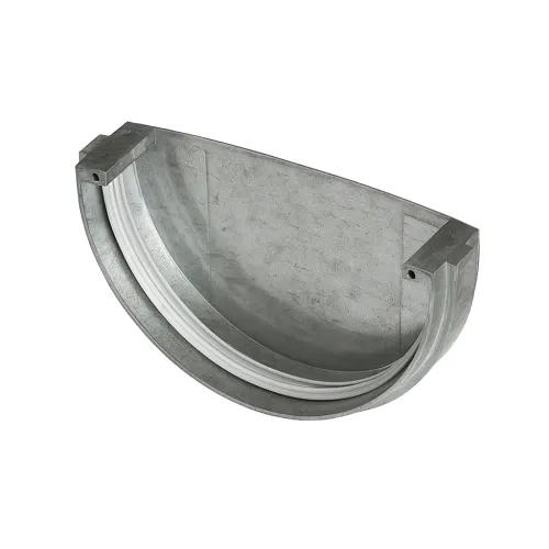 Заглушка для желоба металл KAZPROM D300 Цинк