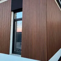 Реечная стеновая панель LISEN WPC ДПК, 26х219х3000 мм, Coffee
