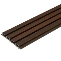 Реечная стеновая панель LISEN WPC ДПК, 26х219х3000 мм, Coffee