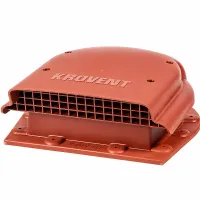 Кровельный вентиль Krovent KTV-Seam для плоской кровли красно-коричневый