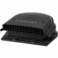 Кровельный вентиль Krovent KTV-Seam для плоской кровли черный