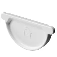 Заглушка желоба Docke Stal Premium D125 Пломбир RAL 9010
