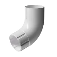 Колено 72° Docke Stal Premium D90 Пломбир RAL 9010