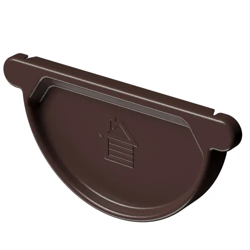 Заглушка желоба Docke Stal Premium D125 Шоколад RAL 8019